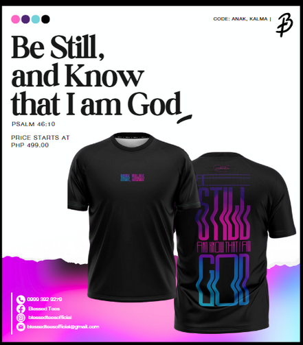 Be Still Christian shirt design