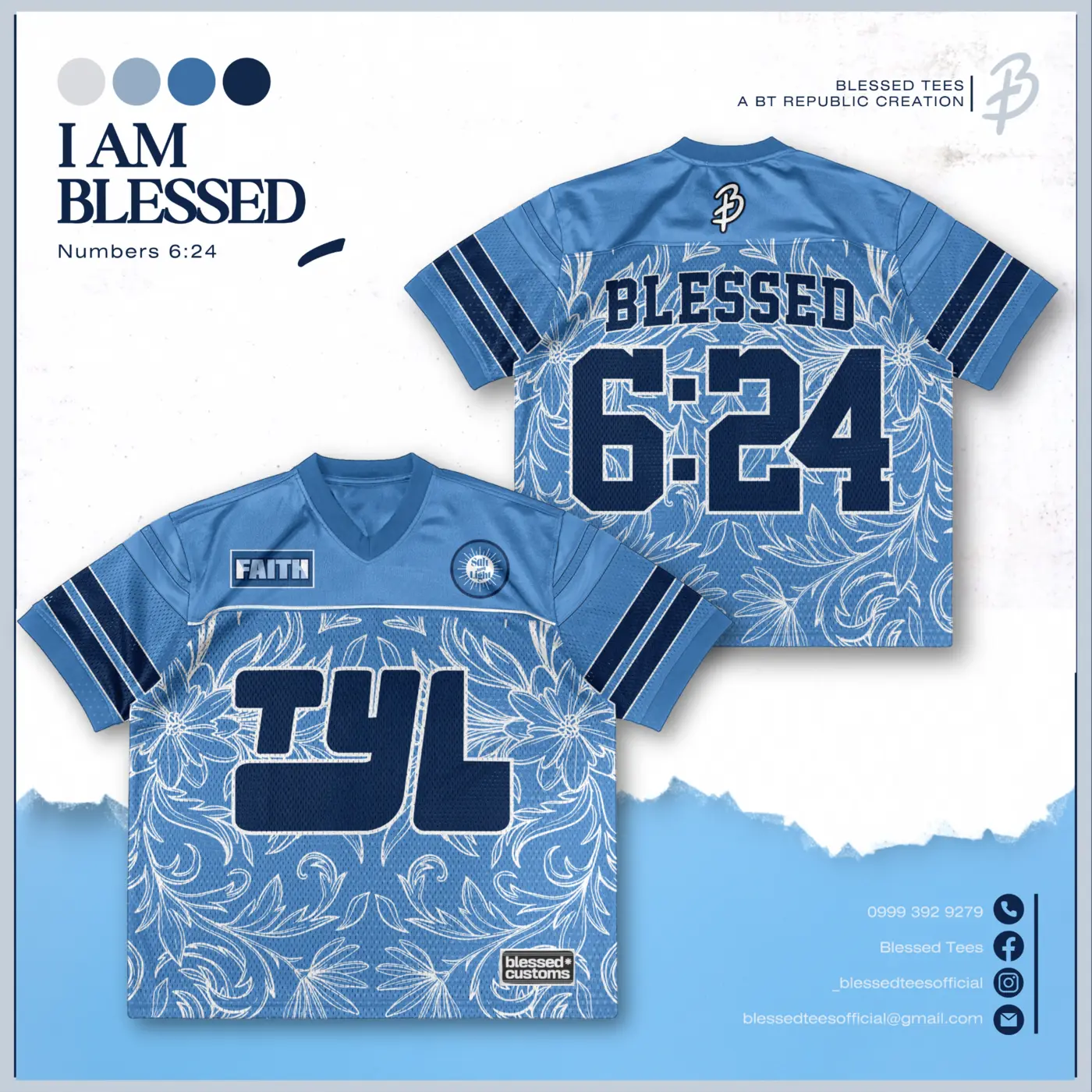 I Am Blessed Christian shirt design
