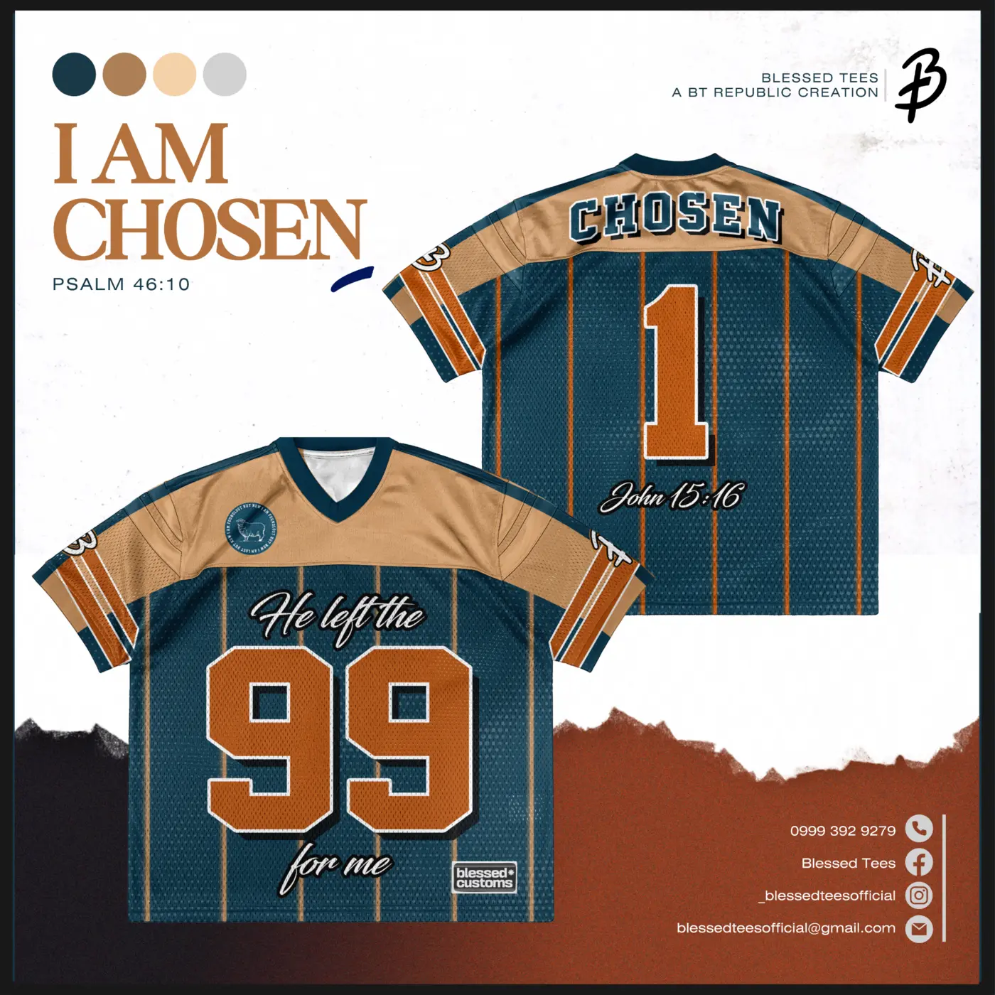 I Am Chosen Christian shirt design
