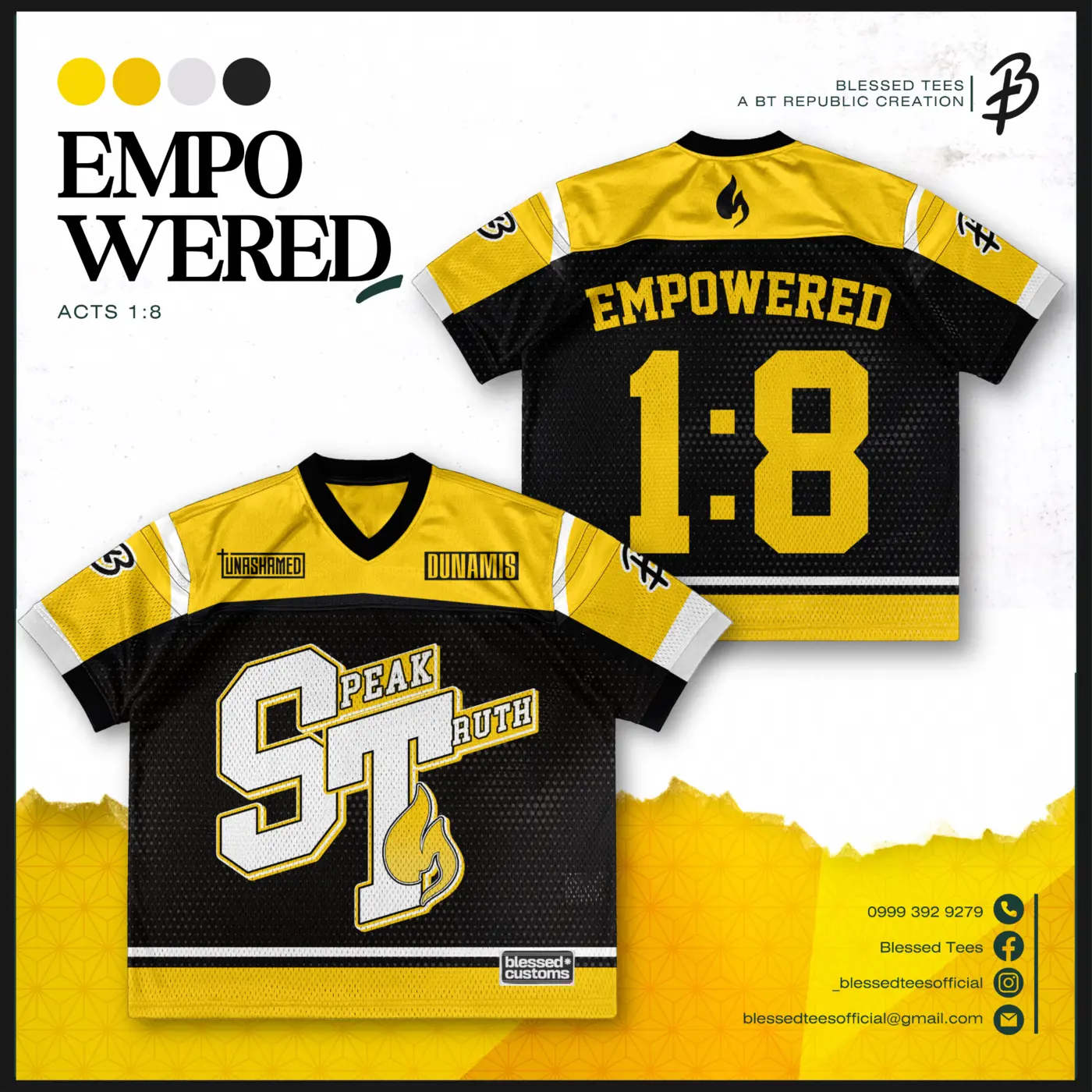 Empowered Christian shirt design