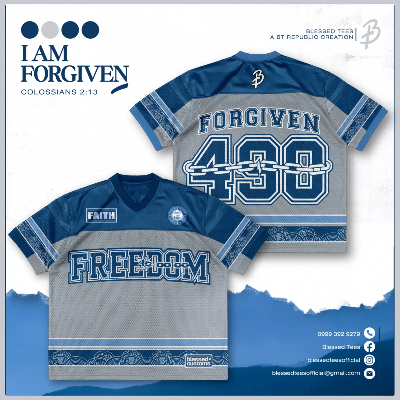 I Am Forgiven Christian shirt design