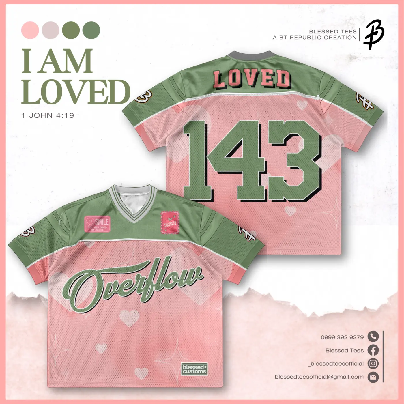 I Am Loved Christian shirt design