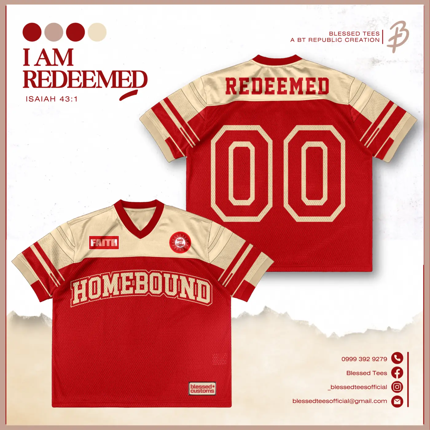 I Am Redeemed Christian shirt design