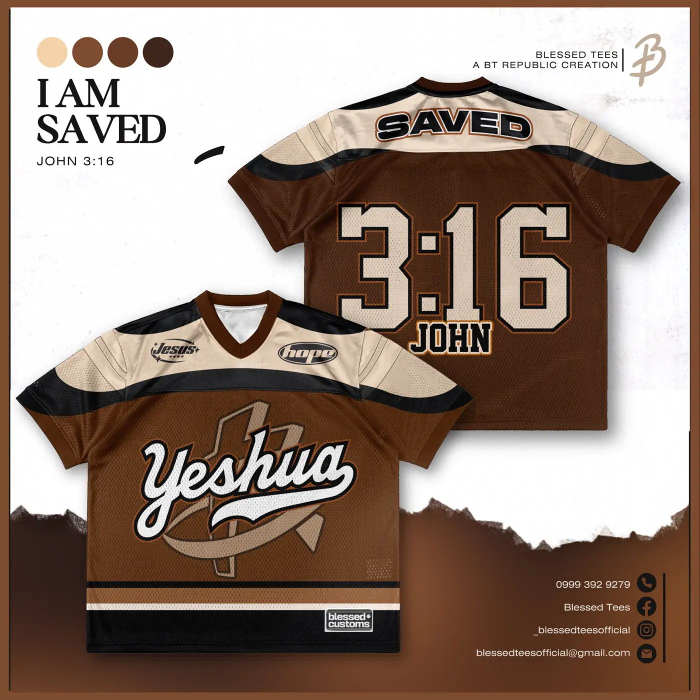 I Am Saved Christian shirt design