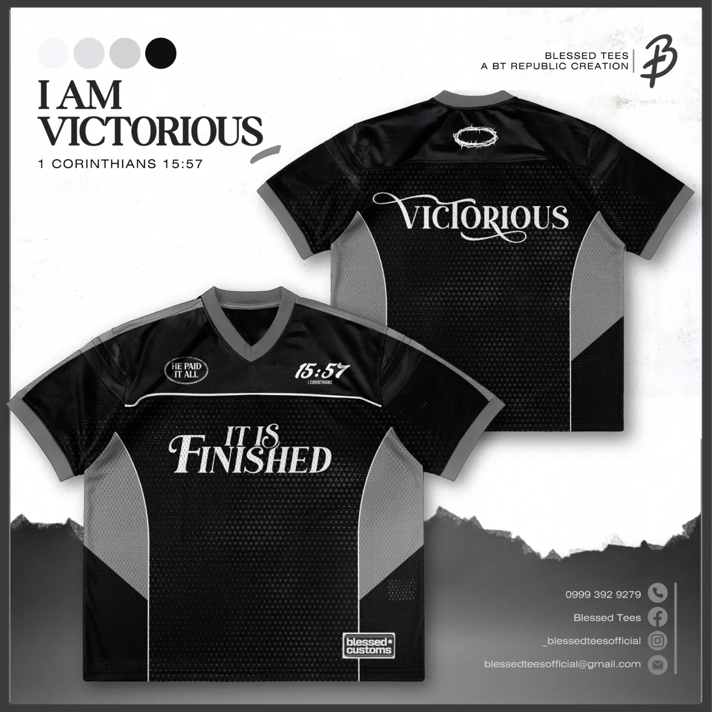 I Am Victorious Christian shirt design